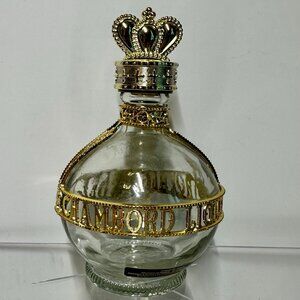 Vintage 6" Chambord Royale Deluxe Glass Liqueur Decorative Bottle is Empty 200ml